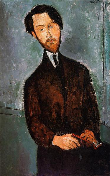 Retrato de Leopold Zborowski by Amedeo Modigliani (1916)