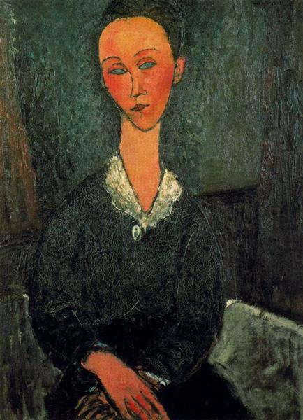 Desnudo sentado con collar by Amedeo Modigliani (1917)