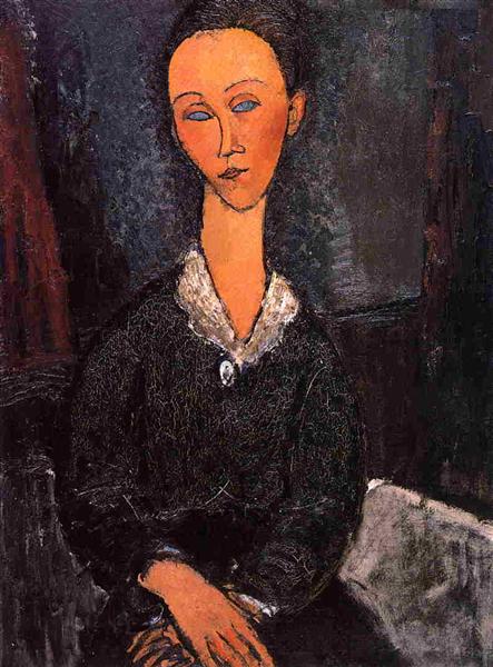 Retrato de Lunia Czechowska by Amedeo Modigliani (1919)