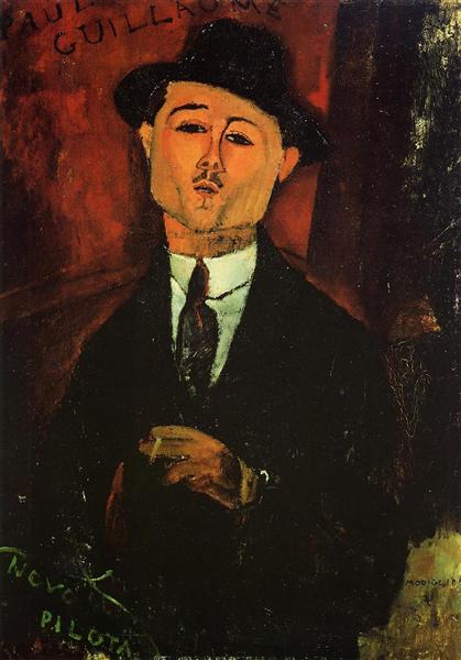 Paul Guillaume, Novo Pilota by Amedeo Modigliani (1915)