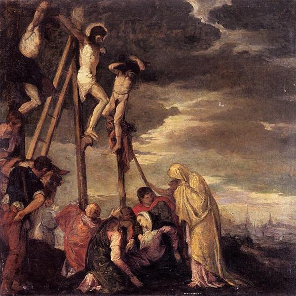 Calvary (after Veronese) by Berthe Morisot (1858)