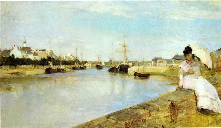 El puerto de Lorient by Berthe Morisot (1869)