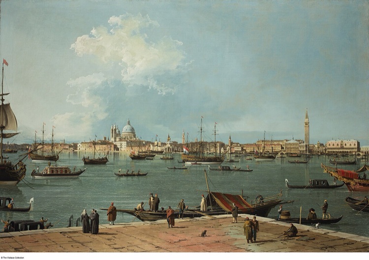La Cuenca de San Marcos desde San Giorgio Maggiore by Canaletto (1740)
