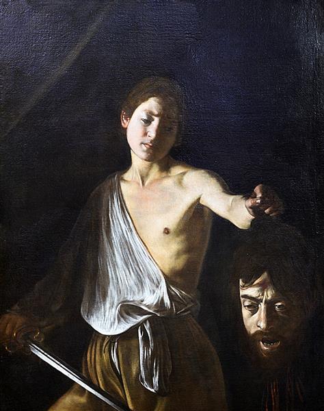 David con la cabeza de Goliat by Caravaggio (1610)