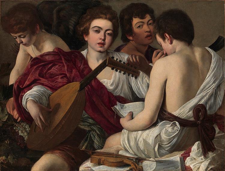 Los músicos by Caravaggio (1595)