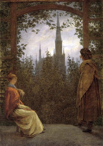 Abadía en el robledal by Caspar David Friedrich (1819)
