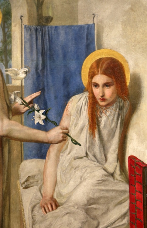 Ecce Ancilla Domini! (The Annunciation) by Dante Gabriel Rossetti (1850)