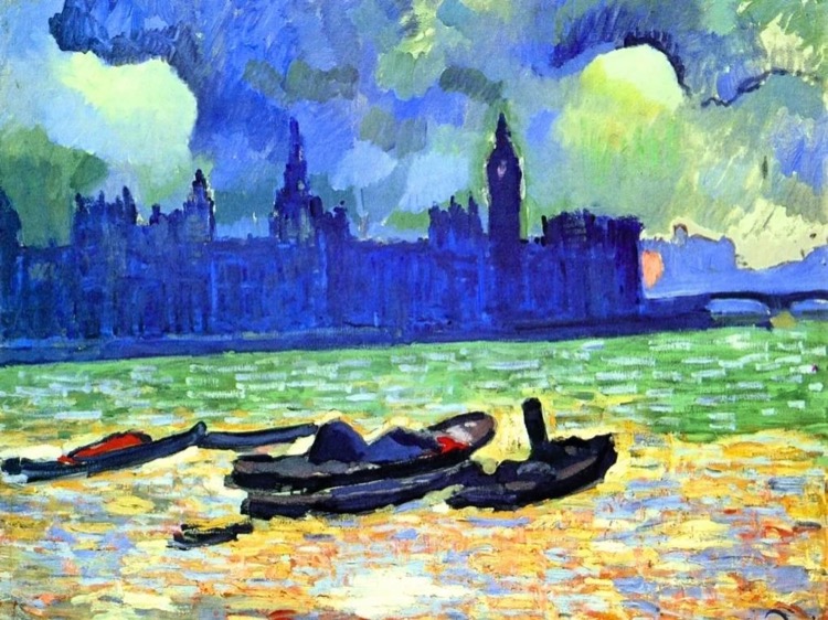 El Parlamento de noche by André Derain (1906)