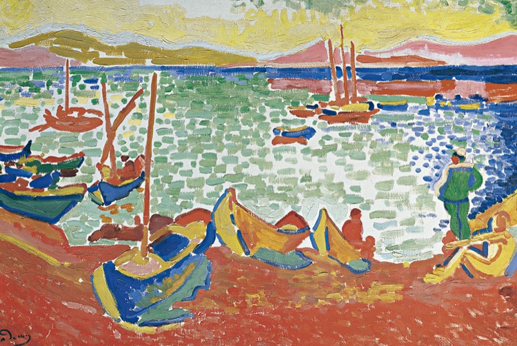 Boats in the Harbour of Collioure by André Derain (1905)