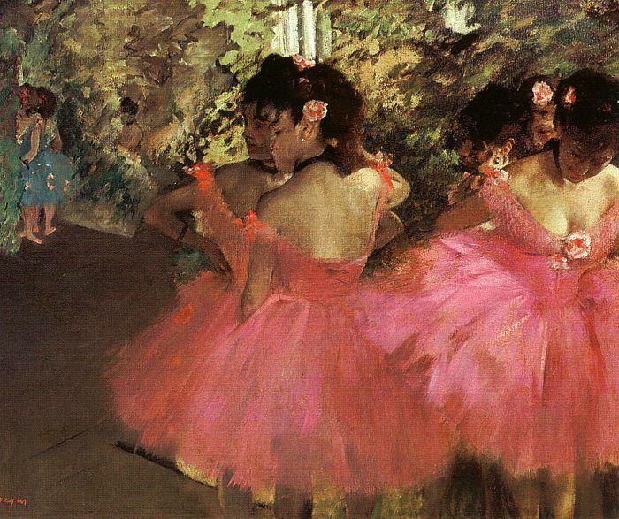Bailarinas rosas by Edgar Degas (1885)
