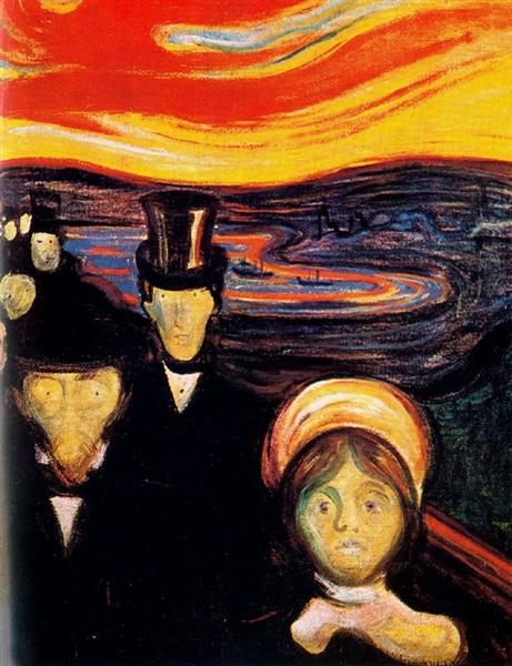 Ansiedad by Edvard Munch (1894)