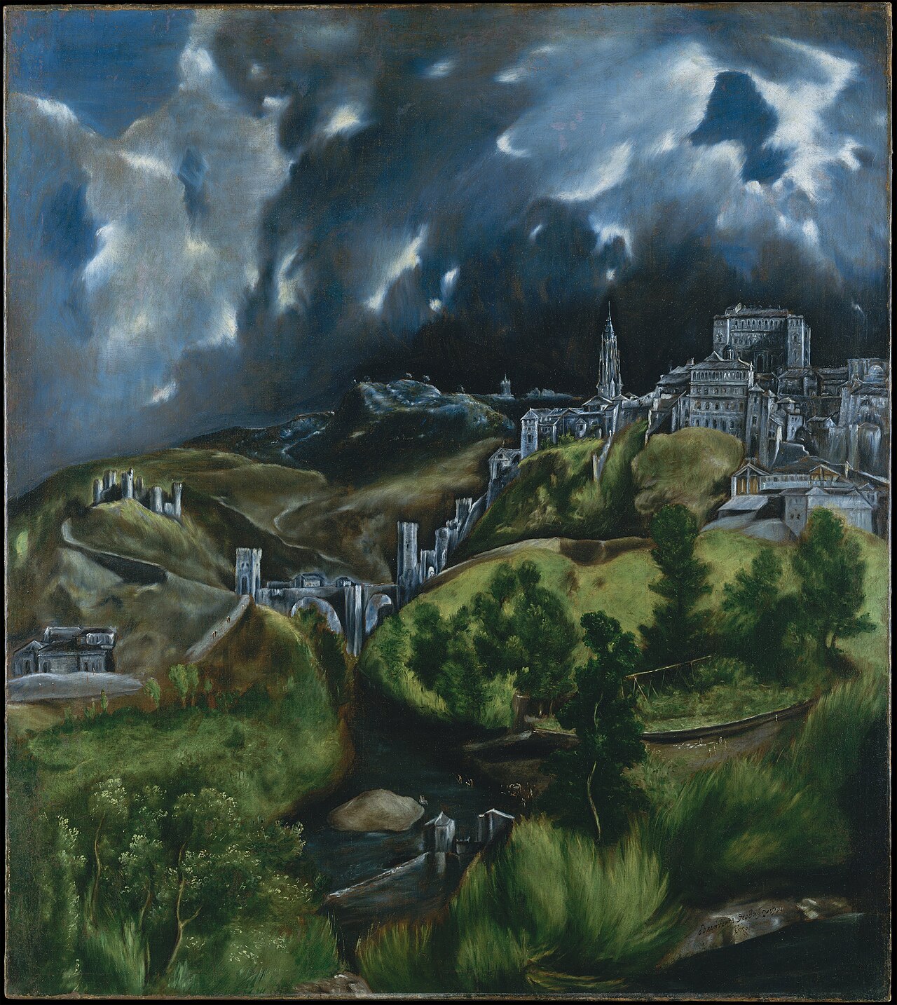View of Toledo by El Greco (1599)
