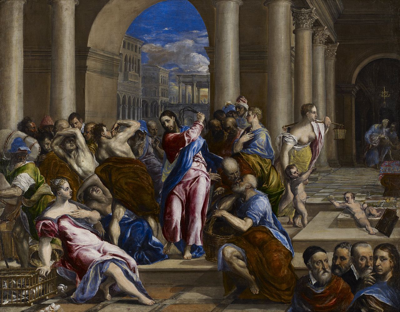 Christ Driving the Money Changers from the Temple by El Greco (1571)