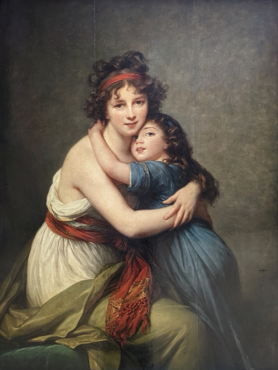 Autorretrato con su hija Julie by Élisabeth Vigée Le Brun (1789)