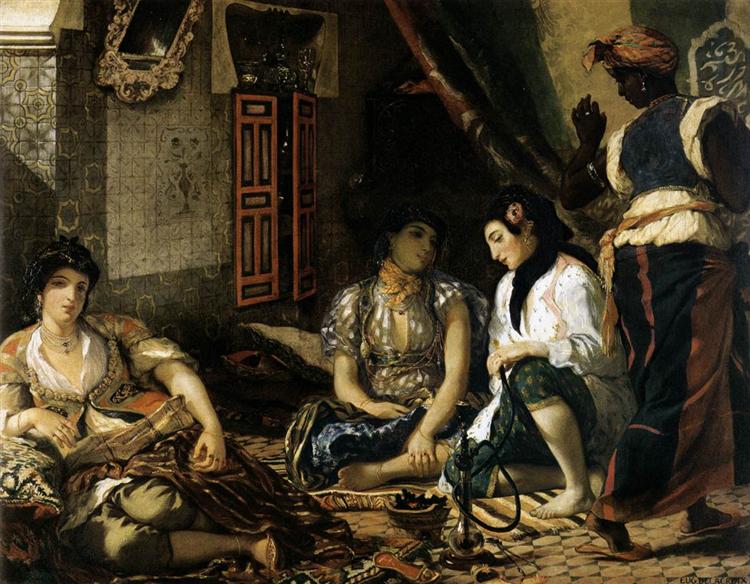 Mujeres de Argel by Eugène Delacroix (1834)