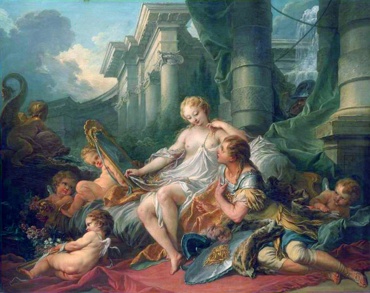 Rinaldo y Armida by François Boucher (1734)