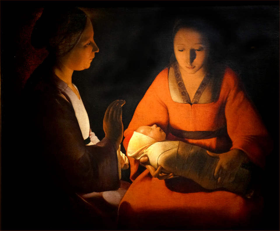 El recién nacido by Georges de La Tour (1645)