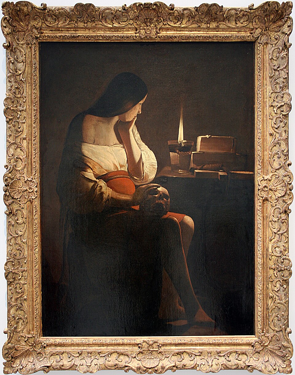 La Magdalena con la llama humeante by Georges de La Tour (1640)