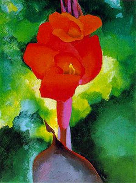 Red Canna by Georgia O'Keeffe (1924)