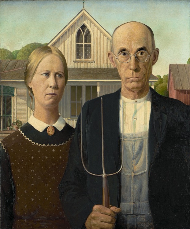 American Gothic by Grant Wood (1930)
