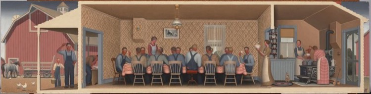 Dinner for Threshers by Grant Wood (1934)