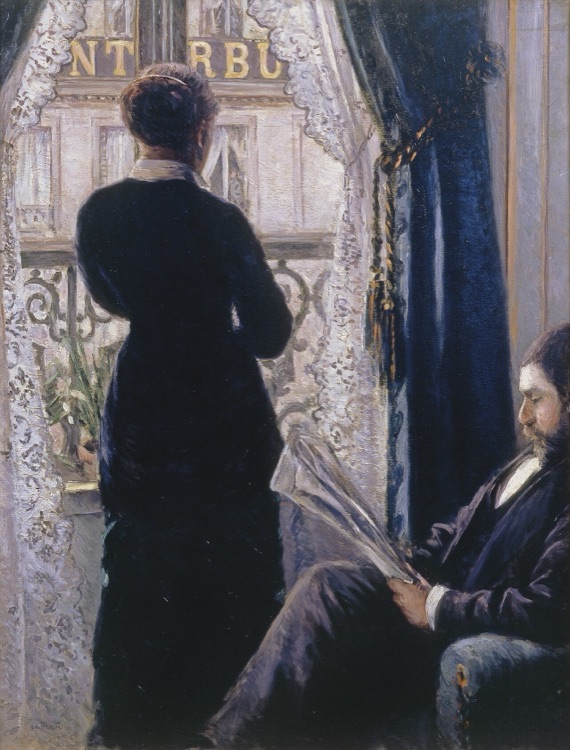 Interior, Woman at the Window by Gustave Caillebotte (1880)