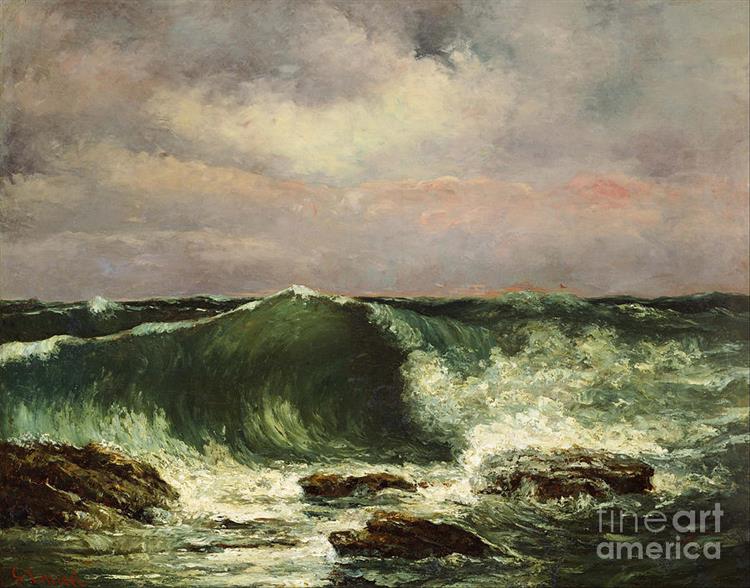 La ola by Gustave Courbet (1870)