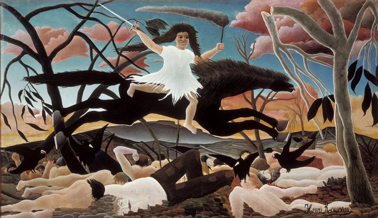 La guerra (La cabalgata de la Discordia) by Henri Rousseau (1894)
