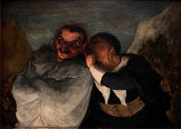 Crispín y Escapín by Honoré Daumier (1864)