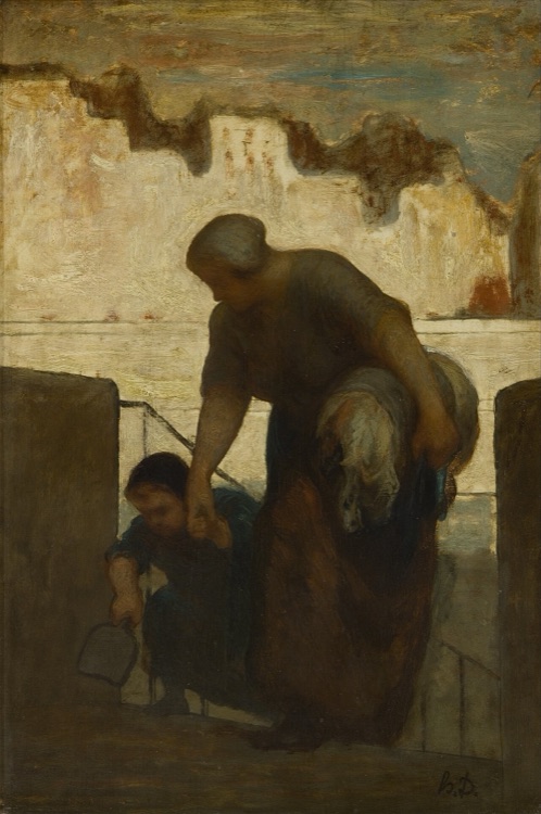 La lavandera by Honoré Daumier (1863)