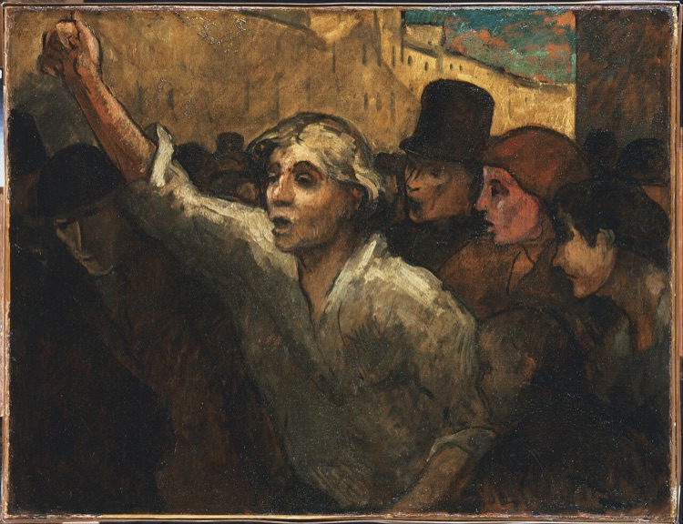 The Uprising by Honoré Daumier (c. 1848–1852)