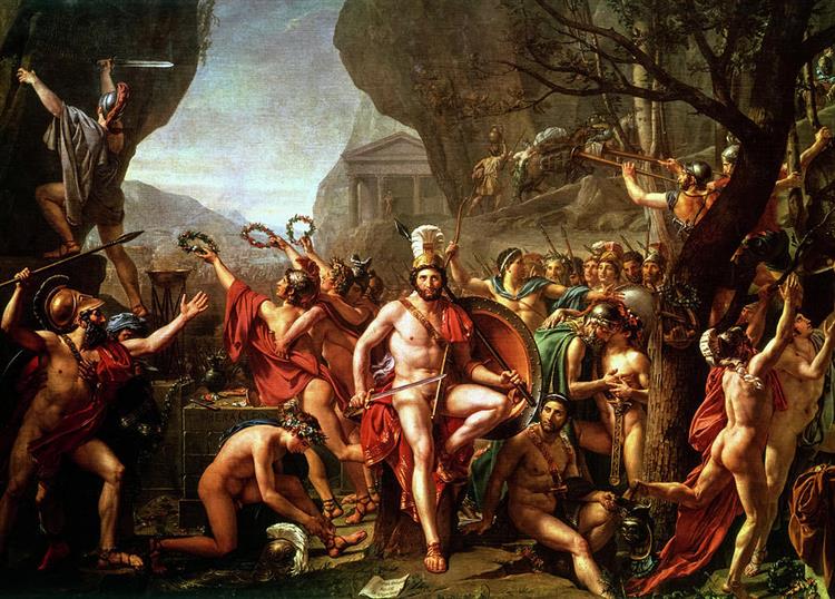La muerte de Sócrates by Jacques-Louis David (1787)