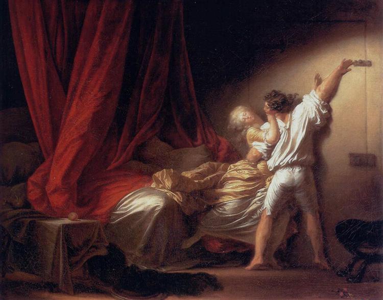El cerrojo by Jean-Honoré Fragonard (1778)
