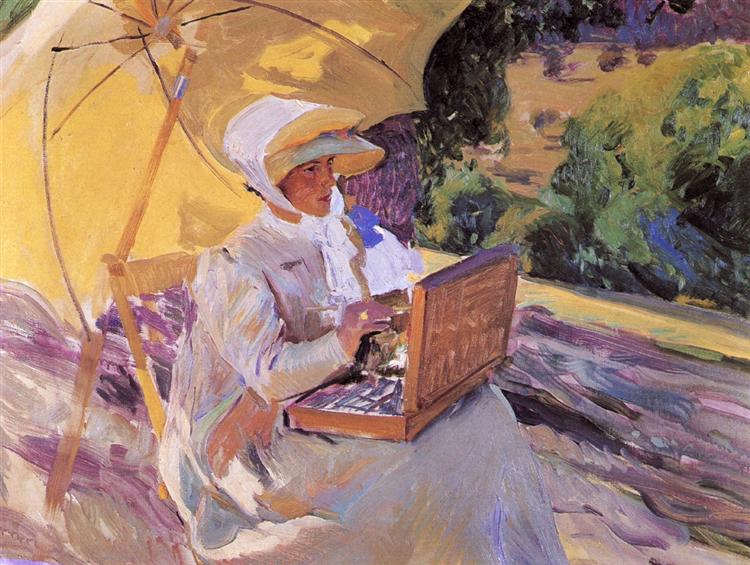 El bano del caballo by Joaquín Sorolla (1909)