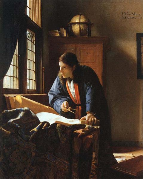 El geógrafo by Johannes Vermeer (1669)
