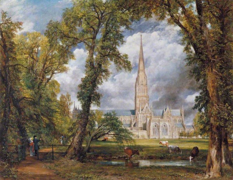La catedral de Salisbury desde los jardines del obispo by John Constable (1823)