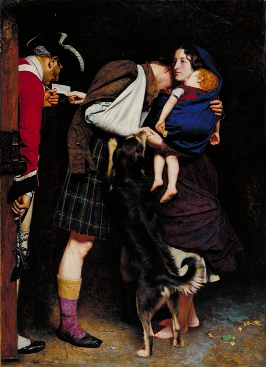 La orden de liberación by John Everett Millais (1853)