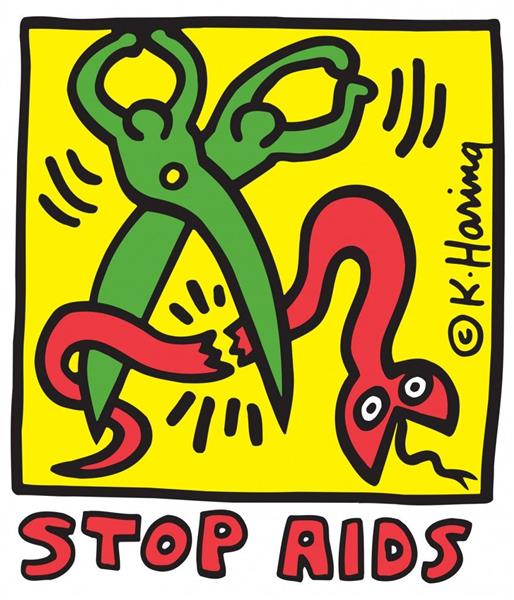 Detener el SIDA by Keith Haring (1989)