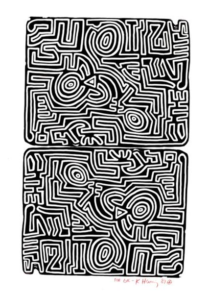 Laberinto by Keith Haring (1989)
