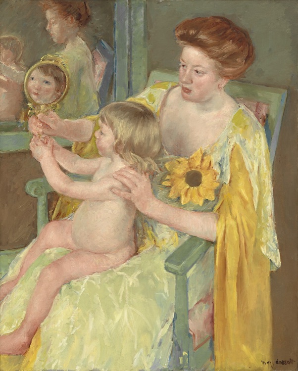 Mother and Child (The Oval Mirror) by Mary Cassatt (1899)