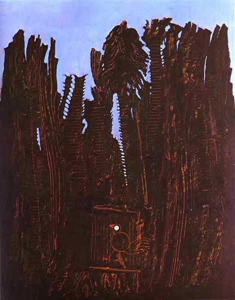 Bosque y paloma by Max Ernst (1927)