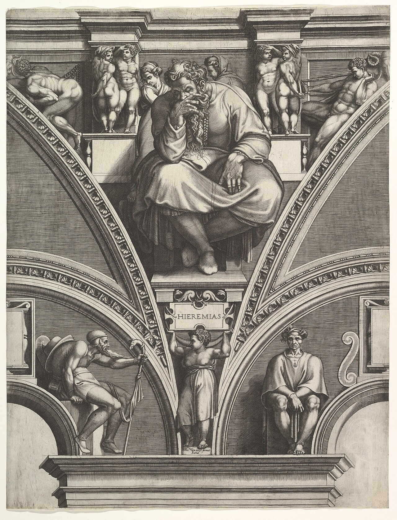 La Capilla Sixtina — El Profeta Jeremías by Michelangelo (1511)