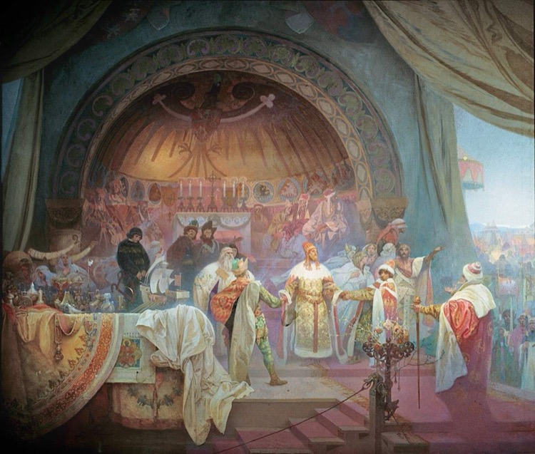 El rey Přemysl Otakar II de Bohemia by Alphonse Mucha (1924)