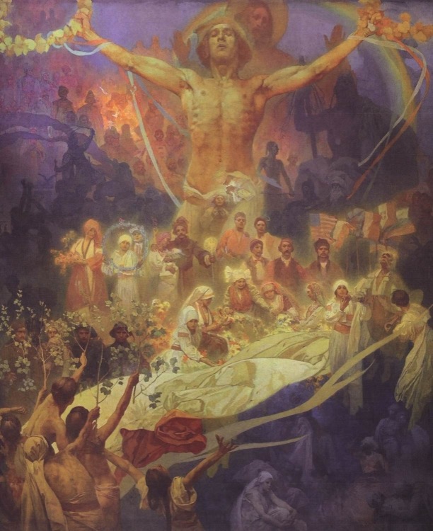 Las estaciones: La primavera by Alphonse Mucha (1896)