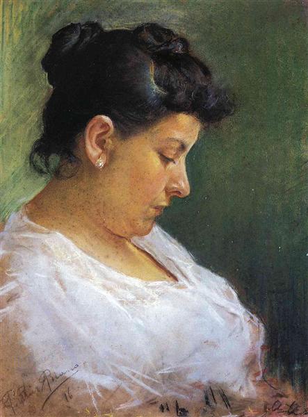 Retrato de la Madre del Artista by Pablo Picasso (1896)