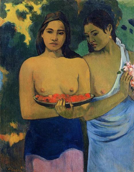 Dos Mujeres Tahitianas by Paul Gauguin (1899)