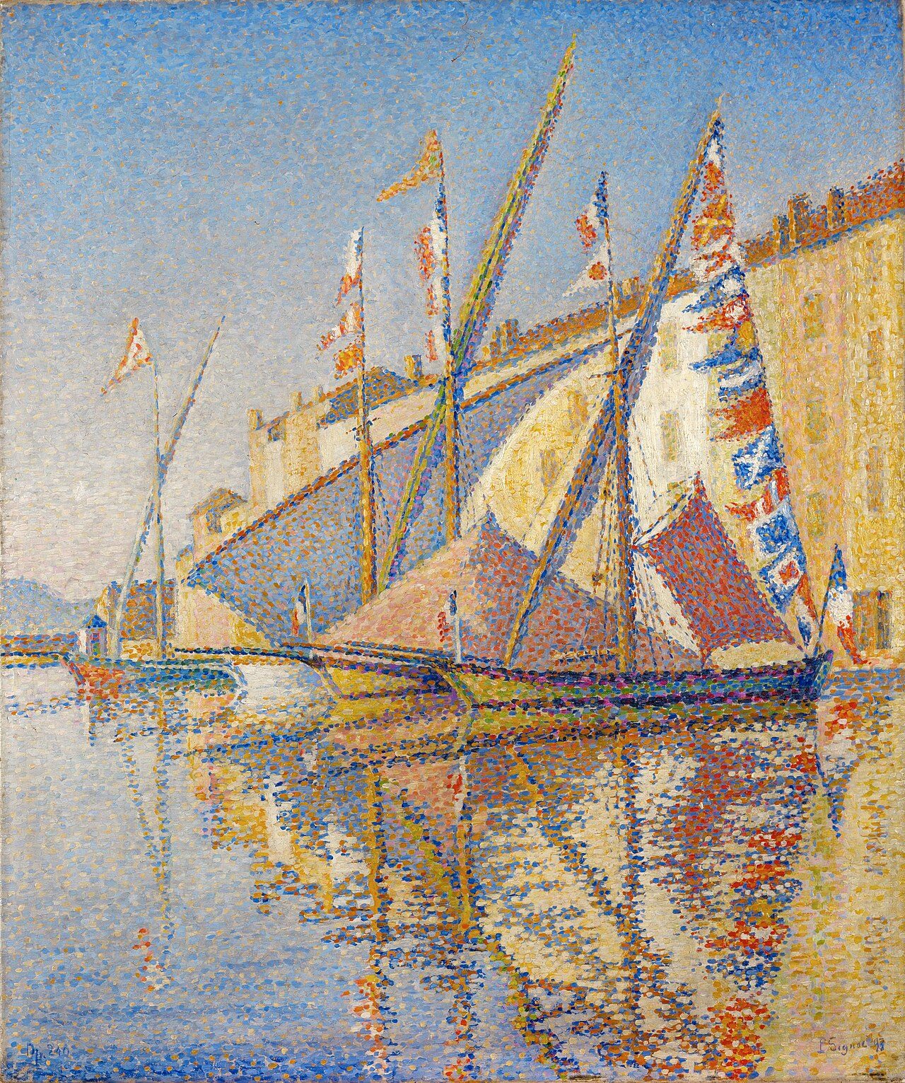 Tartans with Flags. Opus 240 by Paul Signac (1893)