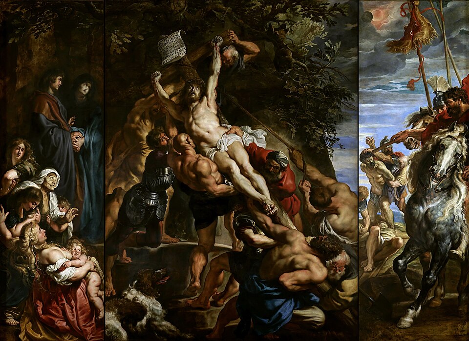 La elevación de la Cruz by Peter Paul Rubens (1611)