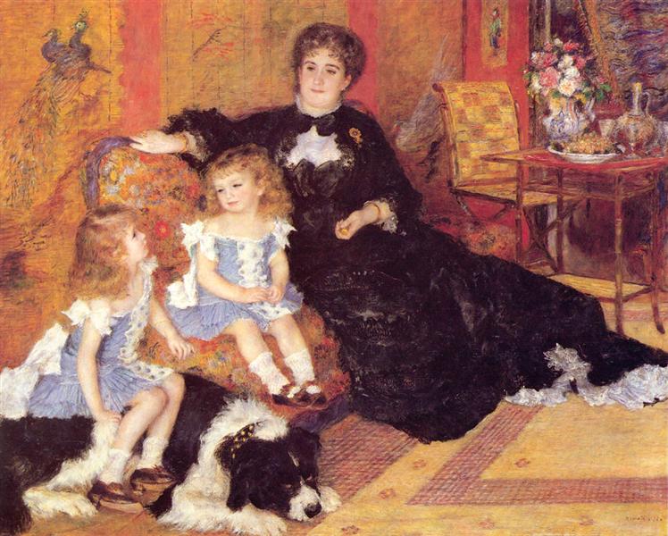 Madame Charpentier y sus hijos by Pierre-Auguste Renoir (1878)