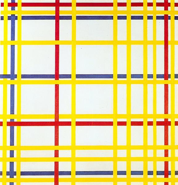 Nueva York I by Piet Mondrian (1942)